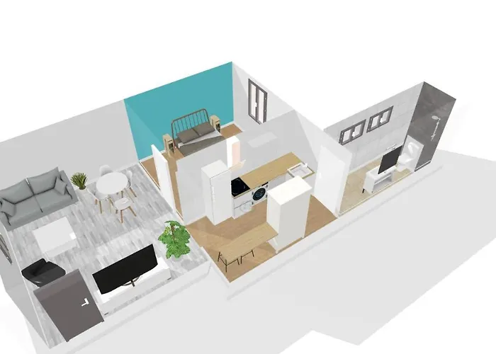 Le Blue St Leon : 2 Pieces Cozy Lit King Size Wifi * Κολμάρ